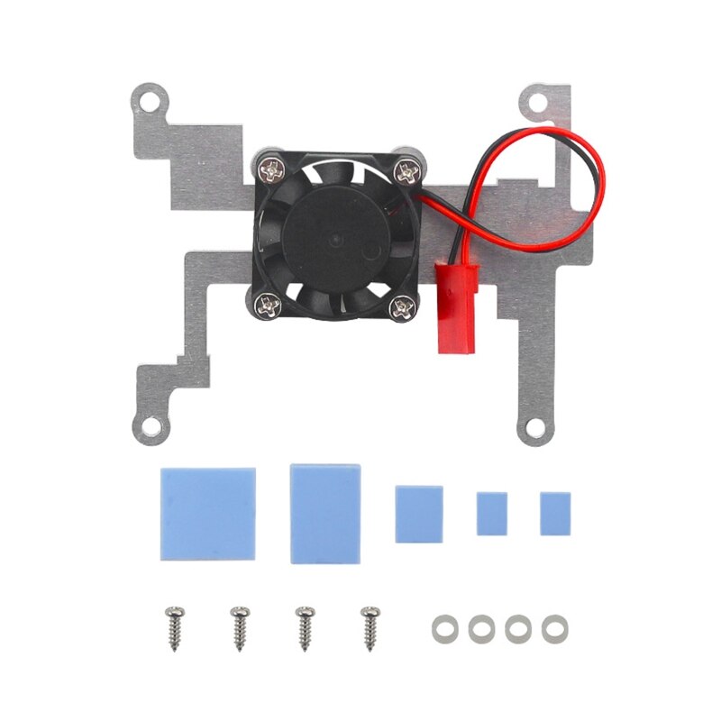 Fan Kühler mit Metall Halfter für Himbeere Pi 4B/3B + 3B 3,5-zoll berühren Bildschirm