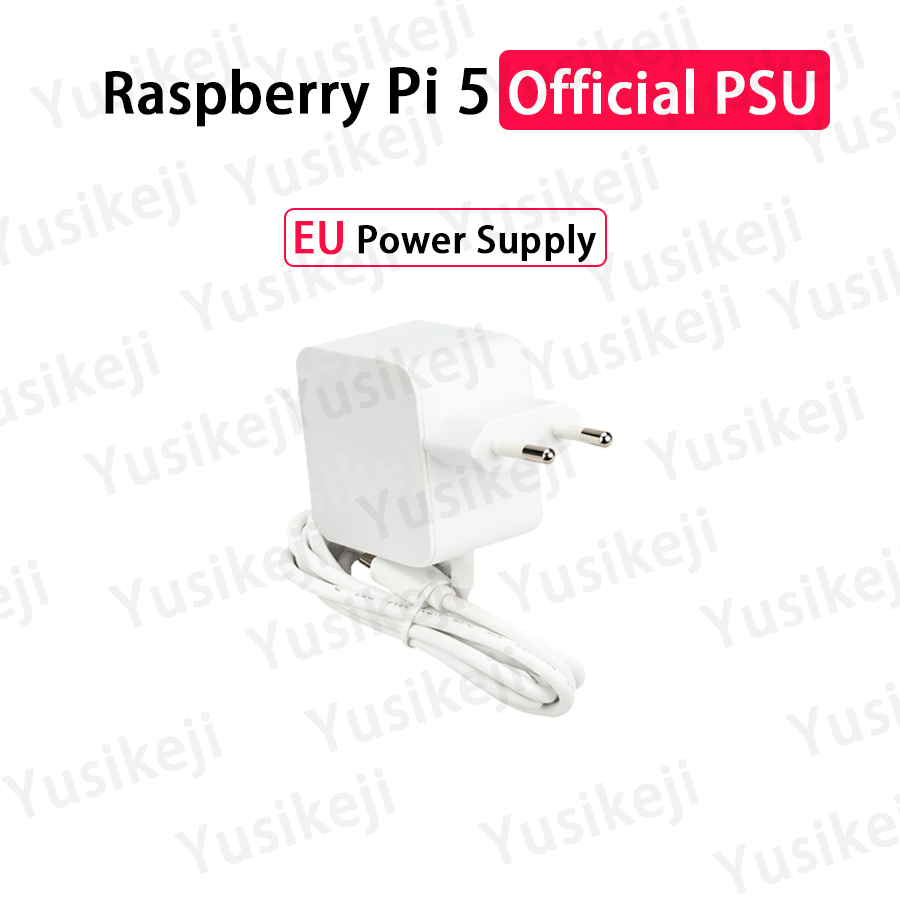 Officiële Raspberry Pi 5-voeding 27 W USB-C USB Type-C-adapter 5,1 V 5 A met PD-standaardondersteuning PSU PI 5: Bundel 2