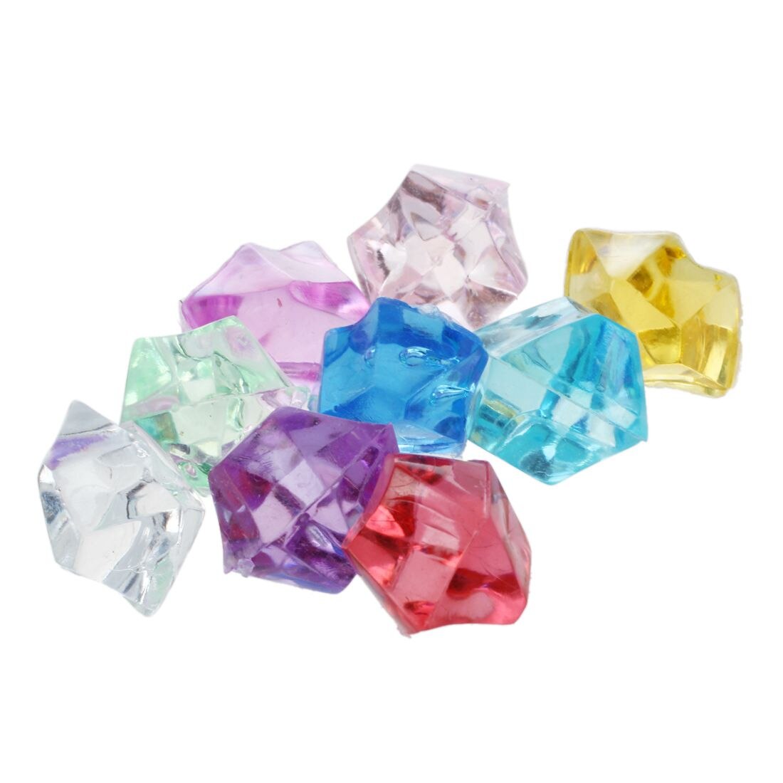 Lot de pierres décoratives en plastique, 130, multicolores, pour aquarium