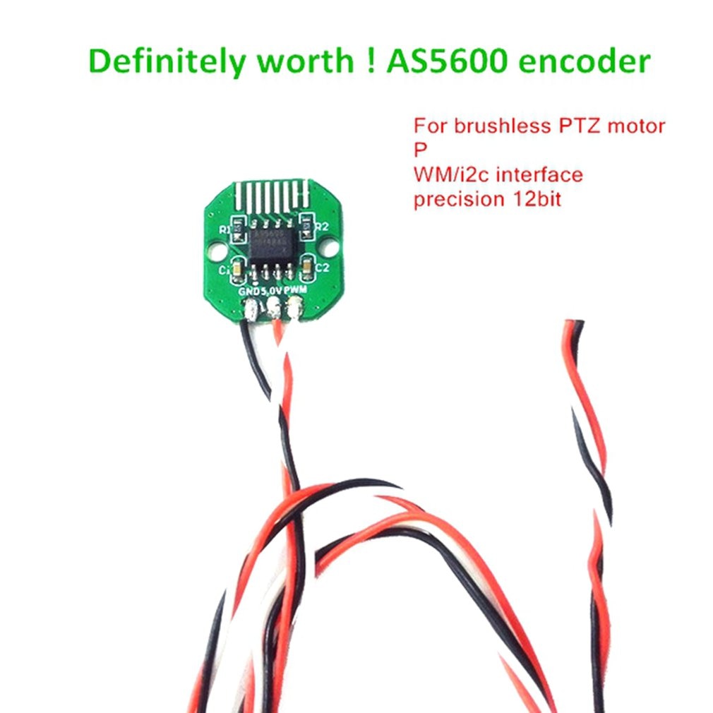 AS5600 Absolute Waarde Encoder Pwm/I2C Poort 12Bit Voor Borstelloze Gimbal Motor Incrementele Rotativo Met Magnetische Ring