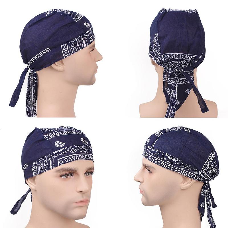 Katoenen hiphop bivakmuts hoofdband voor mannen en vrouwen, dans, buiten, motormasker, hoofddoek, trendy hoeden