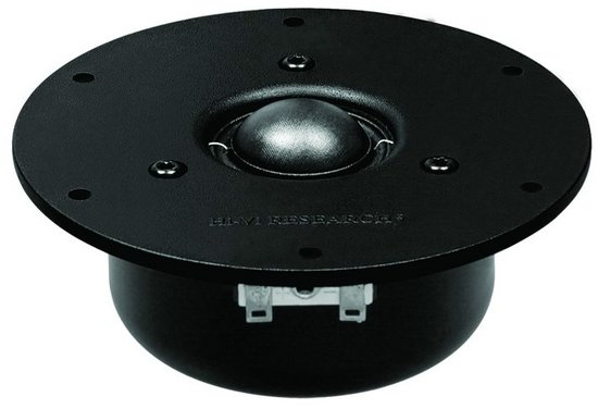 1 Pieces Original HiVi Q1R/Q2R 4&#39;&#39; Black Fabric Dome Tweeter Speaker Driver Unit Magnetism Shielded 6ohm/15W RMS D116mm