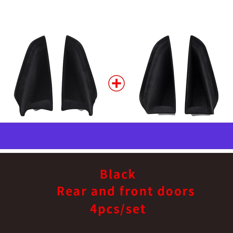 Door storage box for Mercedes gle w167 gls w167 x167 gle carbon gle gle 350/amg 450 500e amg ixterior accessories: black  4pcs