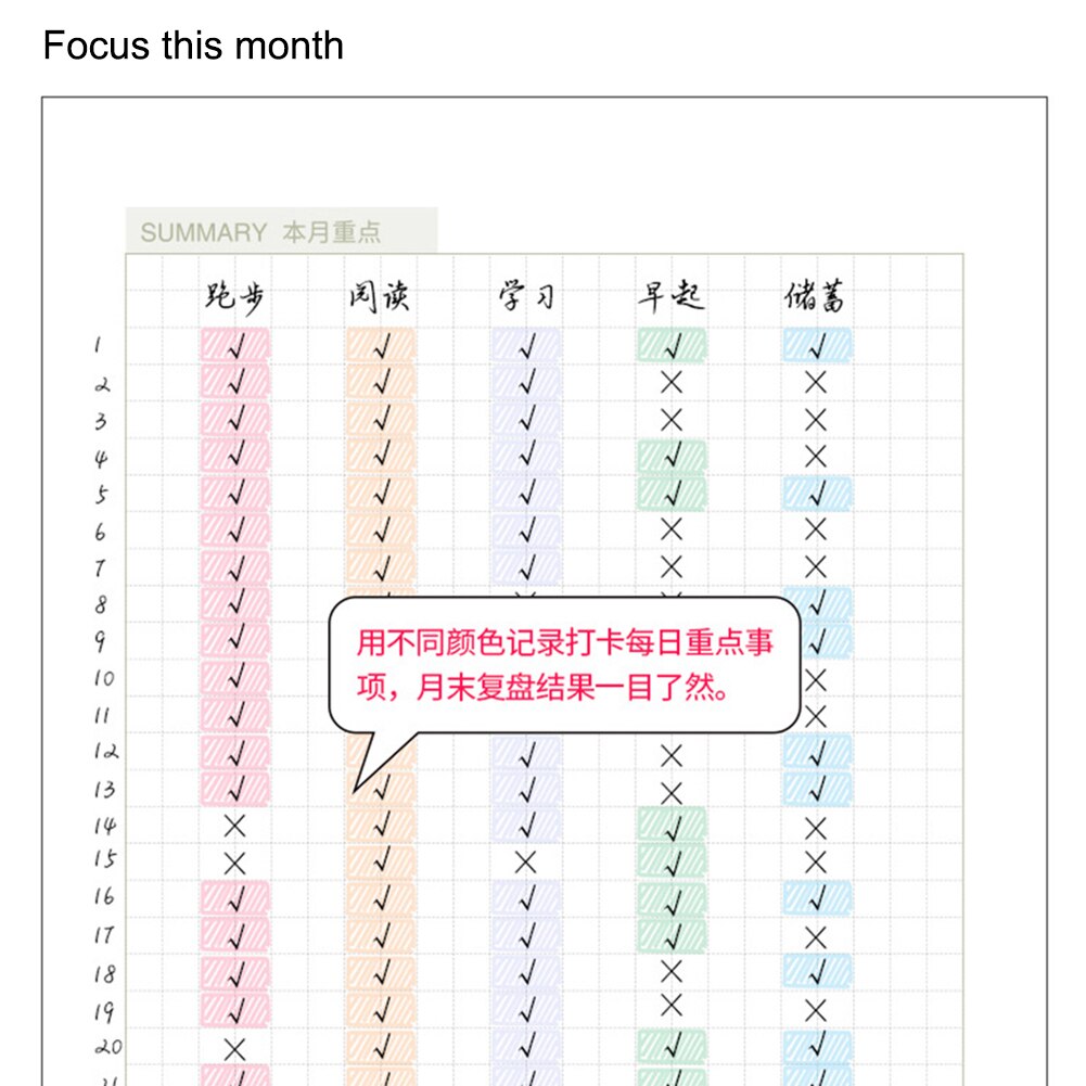 Calendar Weekly Planner A6 Diary Notebook School Stationery Agenda Journal Notesbook Cute Cat Panda Dog