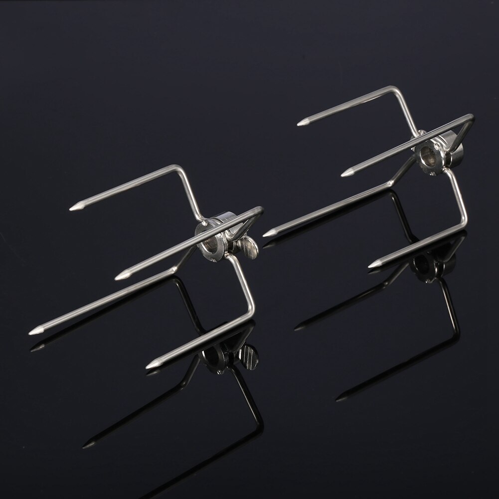 Brand 2 Stuks Multifunctionele Roestvrij Staal Bbq Vork Grill Vork Gebraden Spit Barbecue Tool Voor Indoor En Outdoor Bbq party