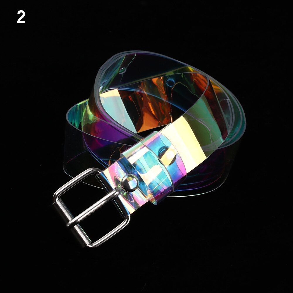 1Pc Frauen Taille Gürtel transparent Lange Gürtel Kleid Band Gürtel Quadrat Herz Stift Schnalle Breite Taille Band Sommer Mädchen bund Klar: B-100cm