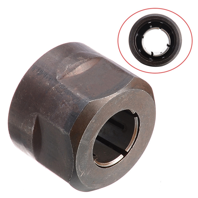 2Pcs Collet 1/2Inch 12.7mm 12mm Durable Router Collets for HITACHI 23421 M12VE M12VC M12V2 M12SE M12SA CNIM