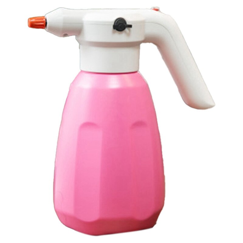 Electric Water Sprayer Automatic Nozzle Mist Car Wash Kitchen Plants Jet Pump Automatic Water Sprayer: Pink