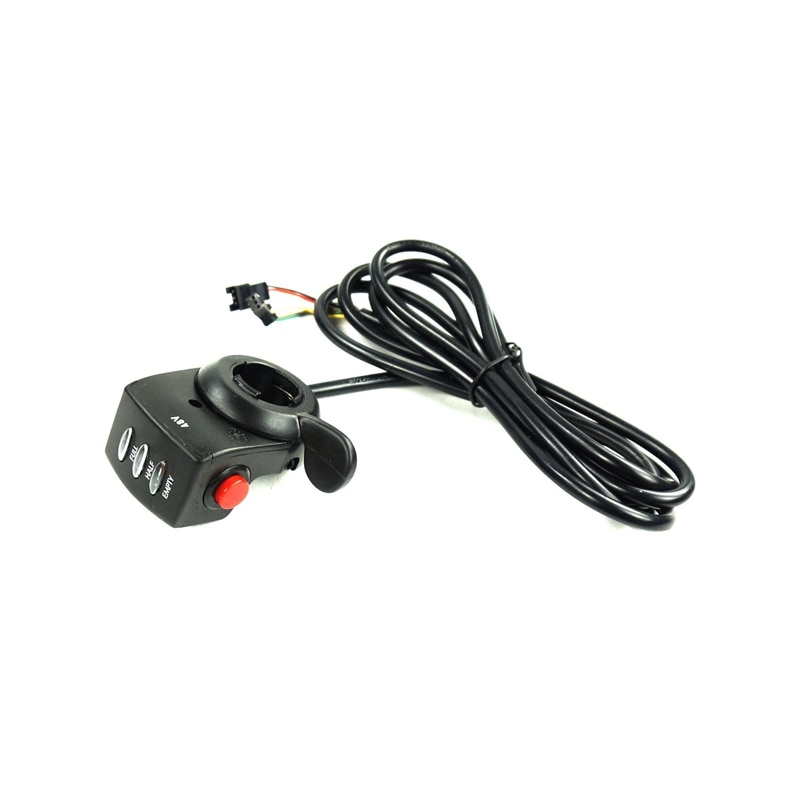 -E-Bike Thumb Throttle with LCD Display Electric Scooter Handlebar Black Thumb Throttle Grips Bicycle Accessories