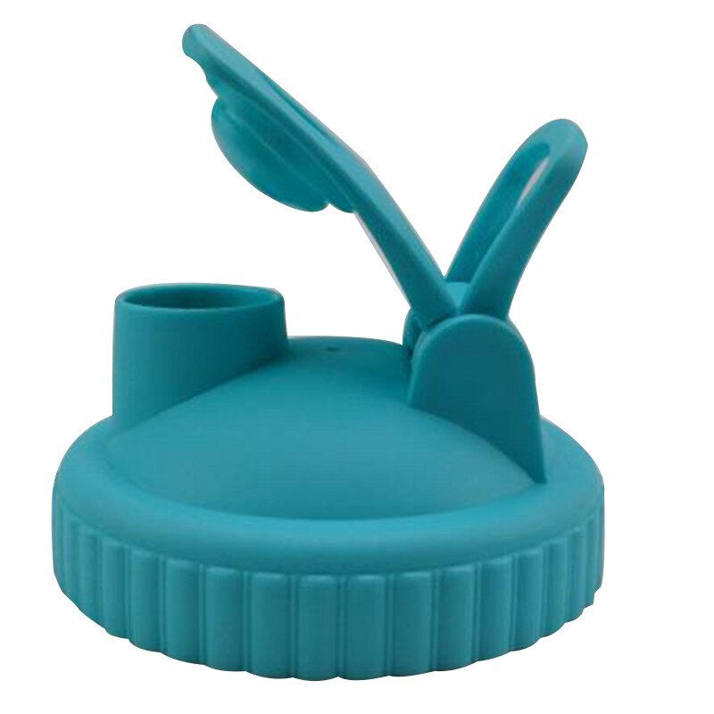 Mason Jar Lids Cover Sealing Lid Anti-leakage with Straw Hole Wide Mouth Cute Decorative Capfor Leak-proof Bottle Cover: Blue / 70mm