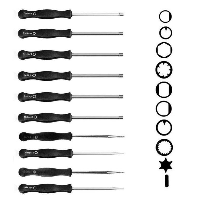 10pcs Carburetor Adjustment Tool Kit,Carburetor Adjustment Tool Set with Free Cleaner Tool and Carrying Case For Common 2 Cycle