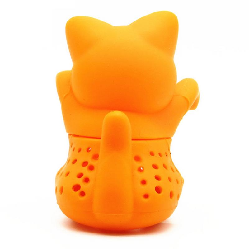 Infuseur à thé en Silicone en forme de chaton, mignon, théière, infuseurs, filtres à café
