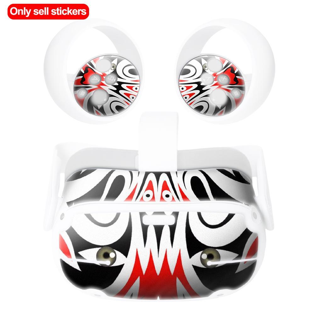 Skin Sticker For Oculus Quest 2 VR Headset Virtual Reality Cartoon Protetcive PVC Skin Decals For Quest 2 Controller Accessories