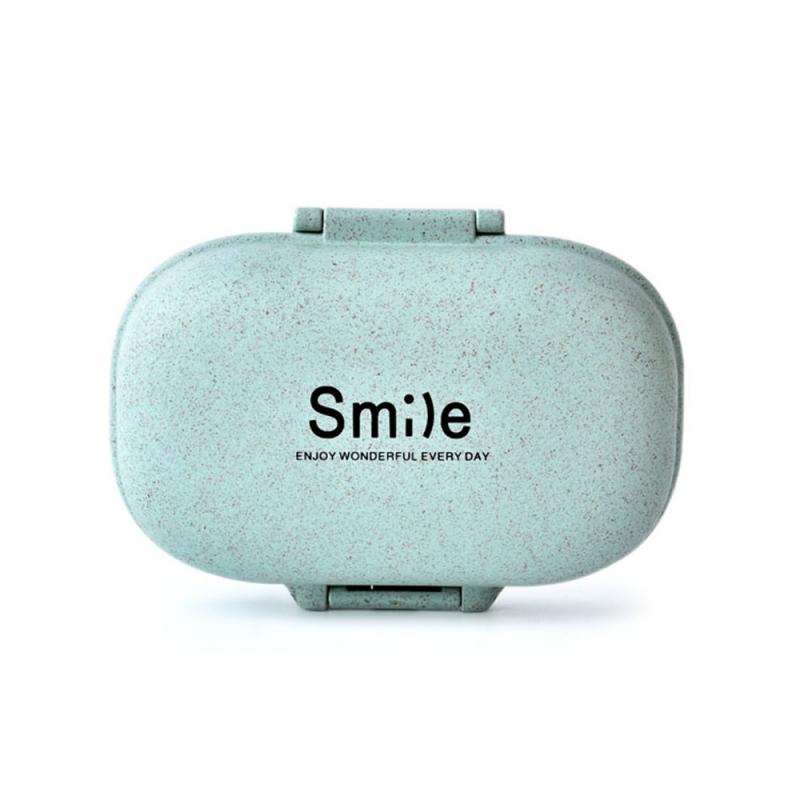 1 Pc Mini Pil Drug Stash Box Draagbare Tarwesteel Seal Pil Gevallen Flacon Container Milieubescherming: 01