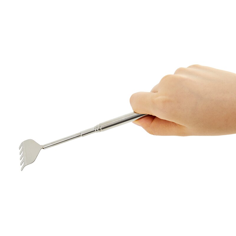 Back Scraper Portable Adjustable Pen Stainless Steel Telescopic Clip Extendable Back Scratcher Telescopic Scratch Your Back Tool
