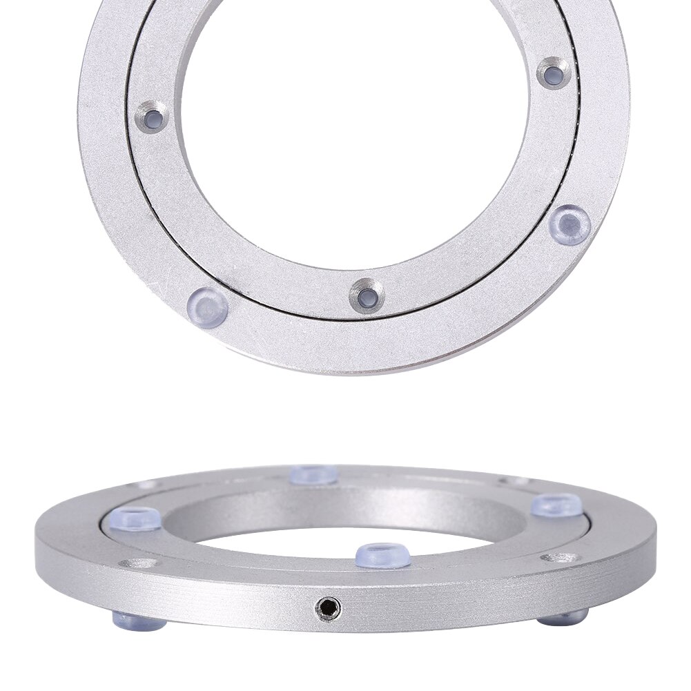 Turntable Plate Table Smooth Swivel Plate Rotating Table Aluminium Alloy Rotating Bearing Turntable Round Smooth Swivel Plate