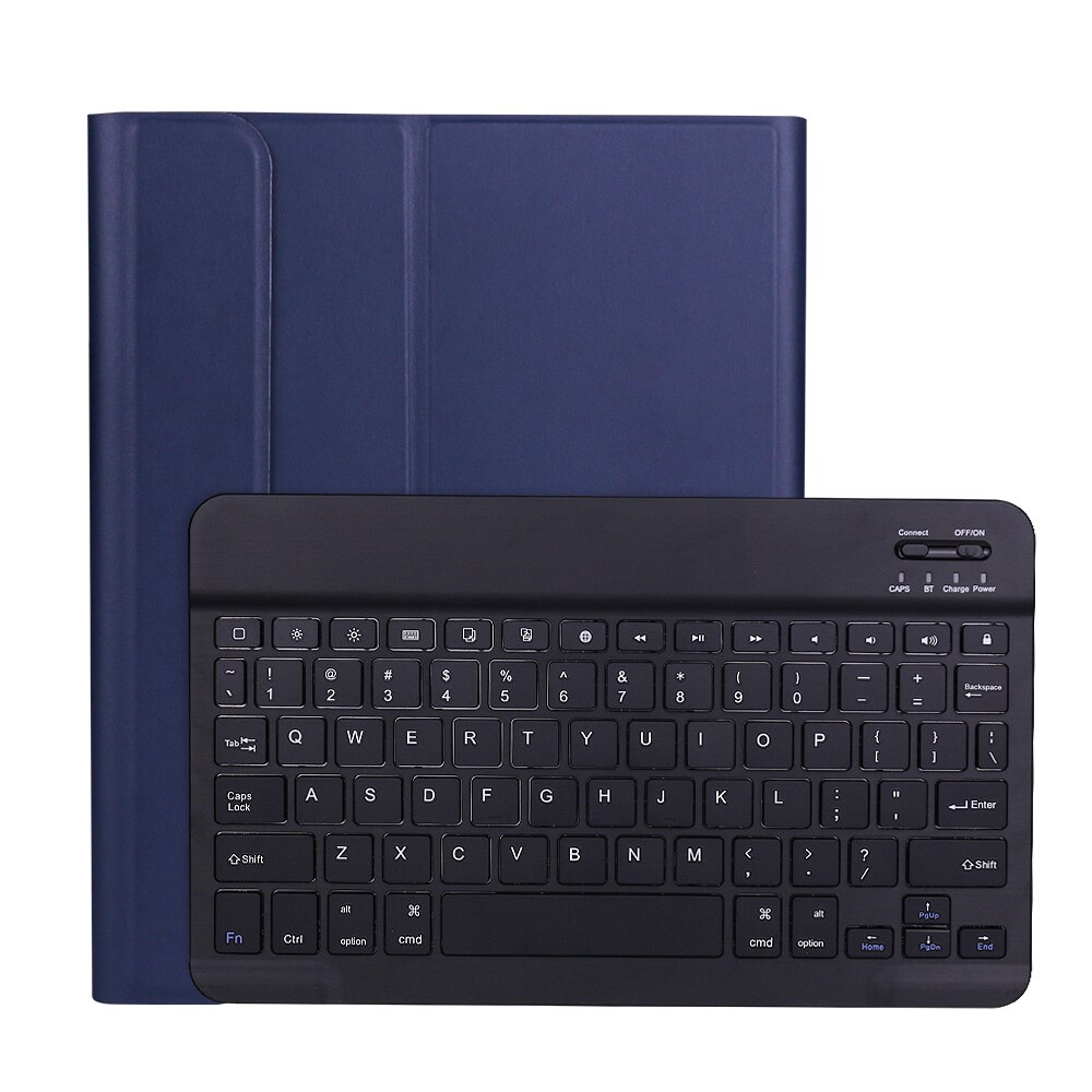 Für Ipad Air 4th 10.9 &#39;&#39 Fall Ultra Slim Abnehmbare Drahtlose Bluetooth Tablet Tastatur Leder Abdeckung mit Bleistift Halter: Dark blue