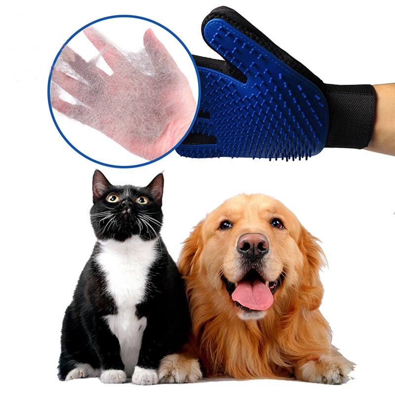 Gummi Handschuh für Kämmen Tiere Handschuh Silikon Haustier Katzen Haar Pinsel Kamm Reinigung Entfernung Haarbürste für Hunde CatsTake Schlecht Handschuh