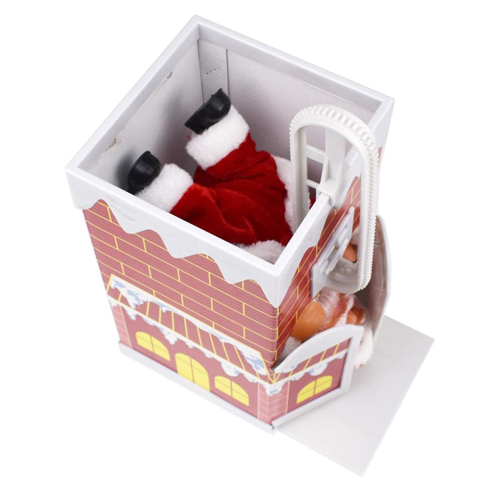 Klimmen Schoorsteen Kerstman Elektrische Speelgoed Muziek Kerstcadeau Grappige Speelgoed Voor Kinderen Jaar Party Doll