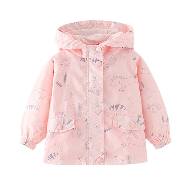 2022 Fashion Baby Girls giacca con cappuccio Zebra Mouse capispalla cerniera giacca a vento per abiti da ragazza primavera autunno bambini cappotto per bambini