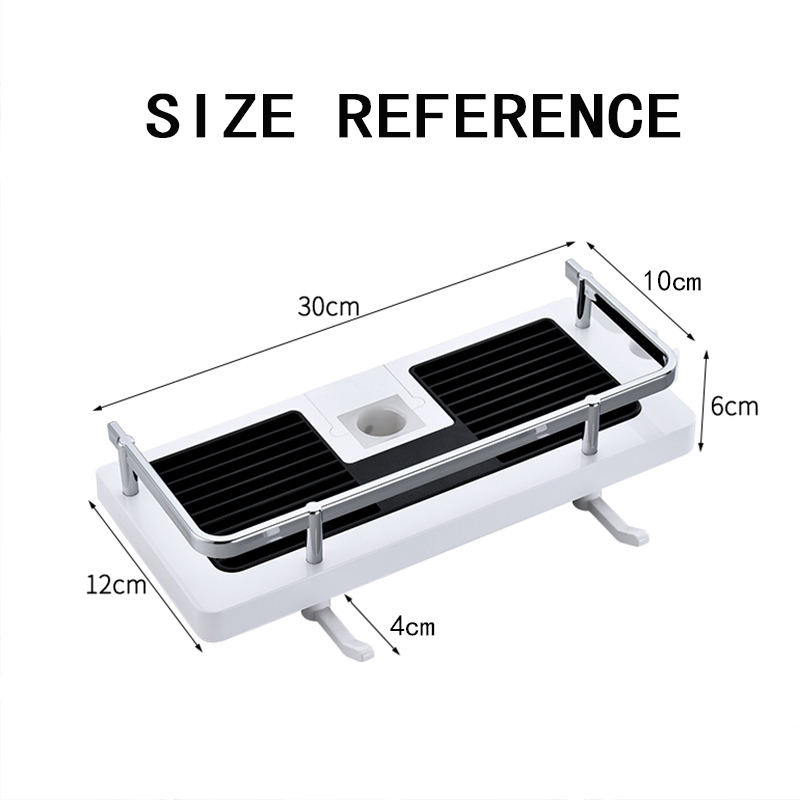 Wall Household Item Bathroom Shower Holder Rack Organizer Bathroom Shelf Shampoo Tray Stand No Drilling Floating Shelf for Shelf