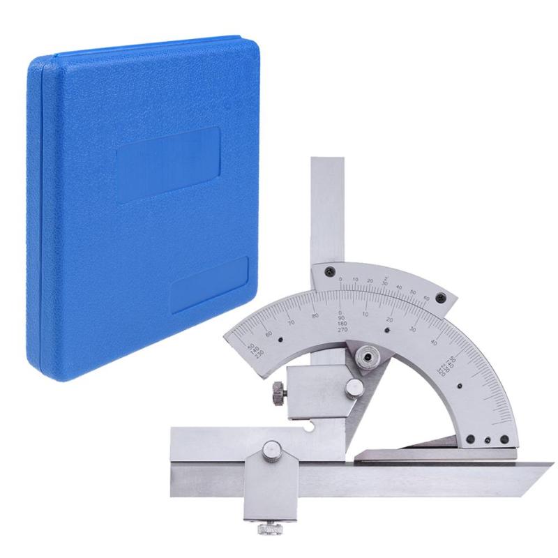 Carbon steel Round Head 0-320 degrees Protractor Angle Finder Rotary Measuring Ruler Machinist Tool 15cm Craftsman Ruler