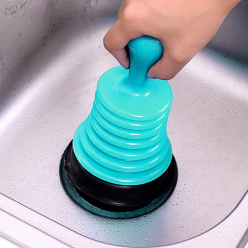 Powerful Sink Drain Pipe Pipeline Dredge Suction Cup Toilet Plungers Press Cleaning Sink Drain Pipe Cleaners Tool Household Tool