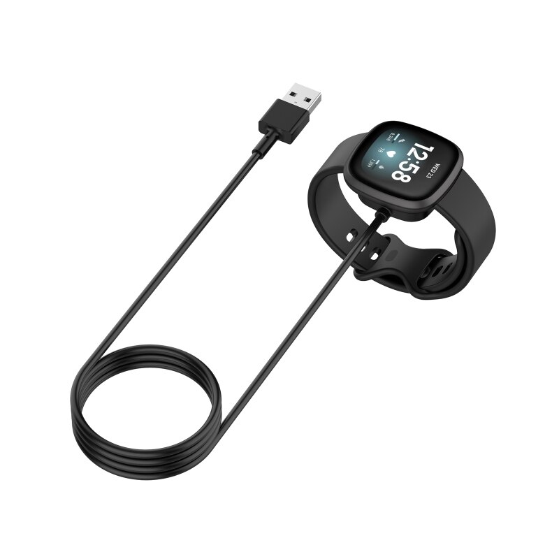 30Cm Usb Oplaadkabel Magnetic Cradle Station Dock Voeding Cord Voor-Fitbit Versa3/Gevoel Smart Horloge accessoires