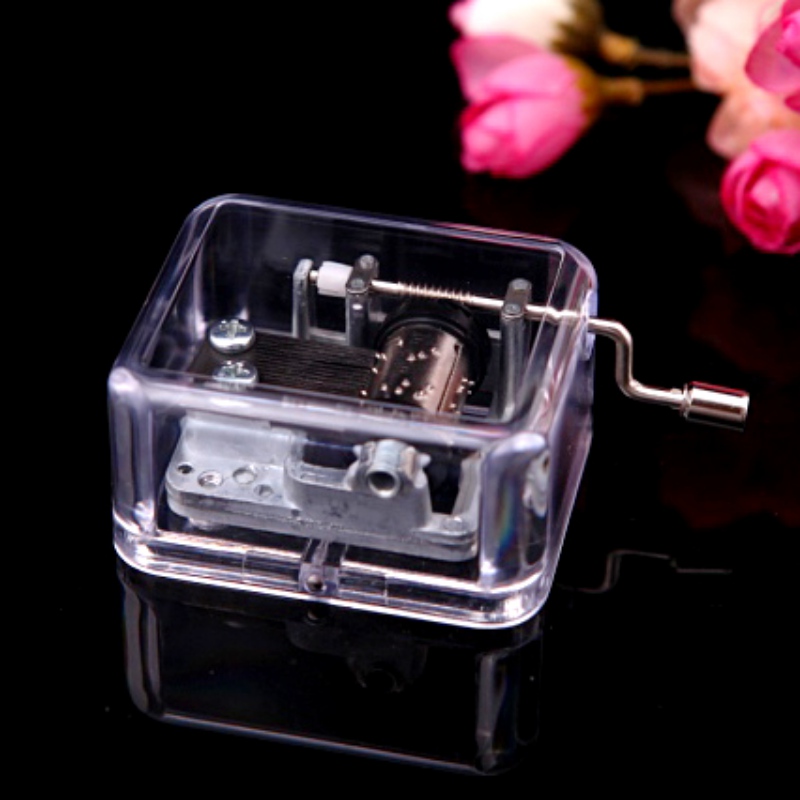 Einzigartige DIY Mechanische Musical Box Goldene Bewegung Und Schrauben Musik Boxen Set 6 Songs Für