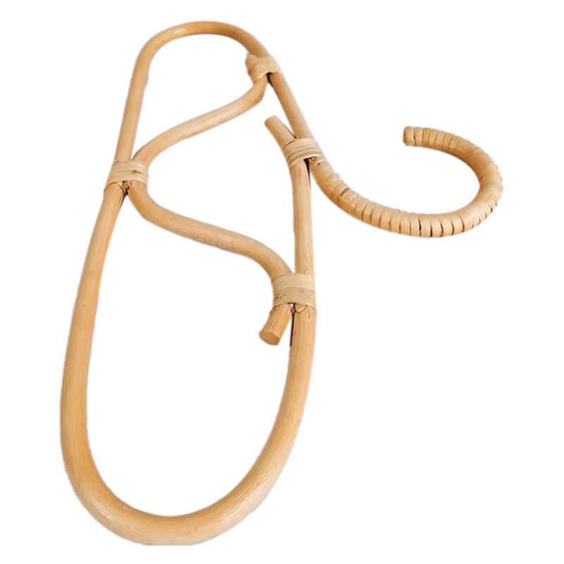 Rotan hanger retro kapstok eenvoudige homestay kamer wandhanger decoratieve haak