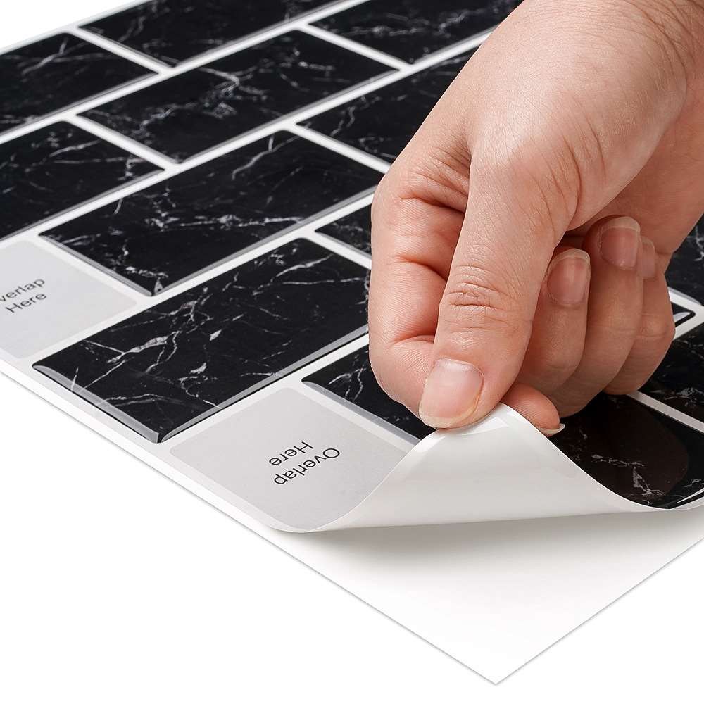 3D Wall Sticker Self Adhesive Tile Brick Sticker Kitchen Bathroom Decor Waterproof Backsplash Gate Fireplace Decors