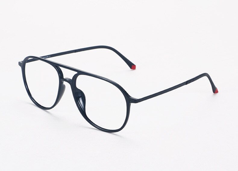 Gafas ópticas graduadas para miopía, lentes de acero al carbono y tungsteno ultraligeros para hombres y mujeres: Bright black