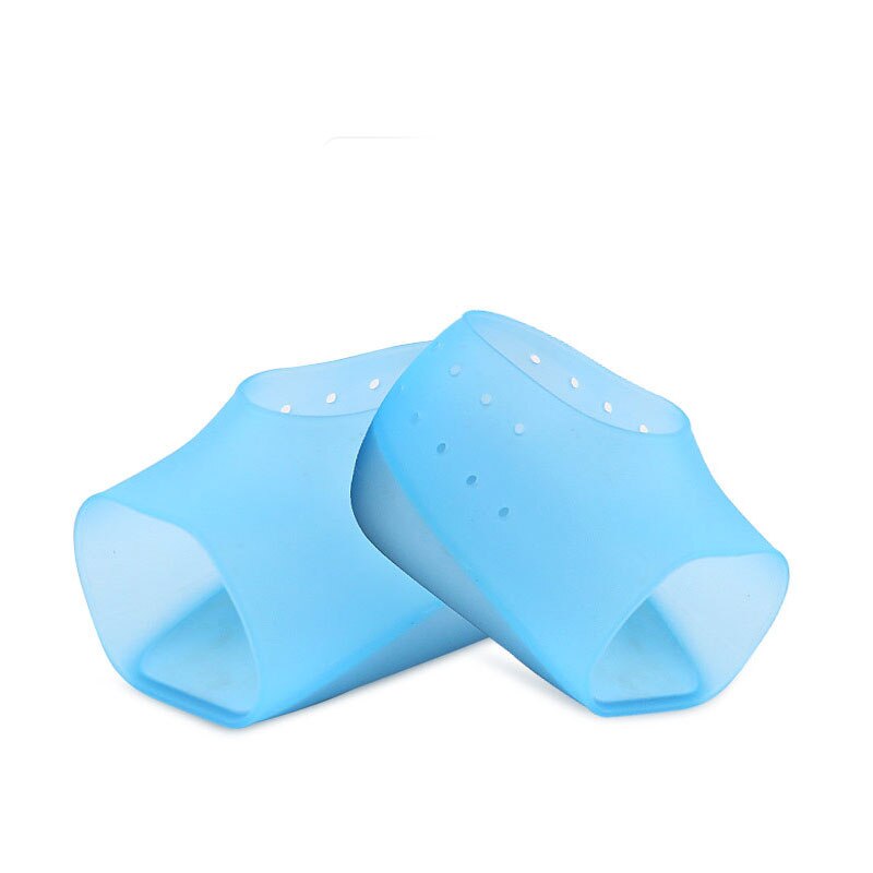 Chaussettes unisexe invisibles pour augmenter la hauteur, coussinets en Silicone pour les talons, Massage des pieds, protection orthopédique d'arc, tendance: blue 2cm