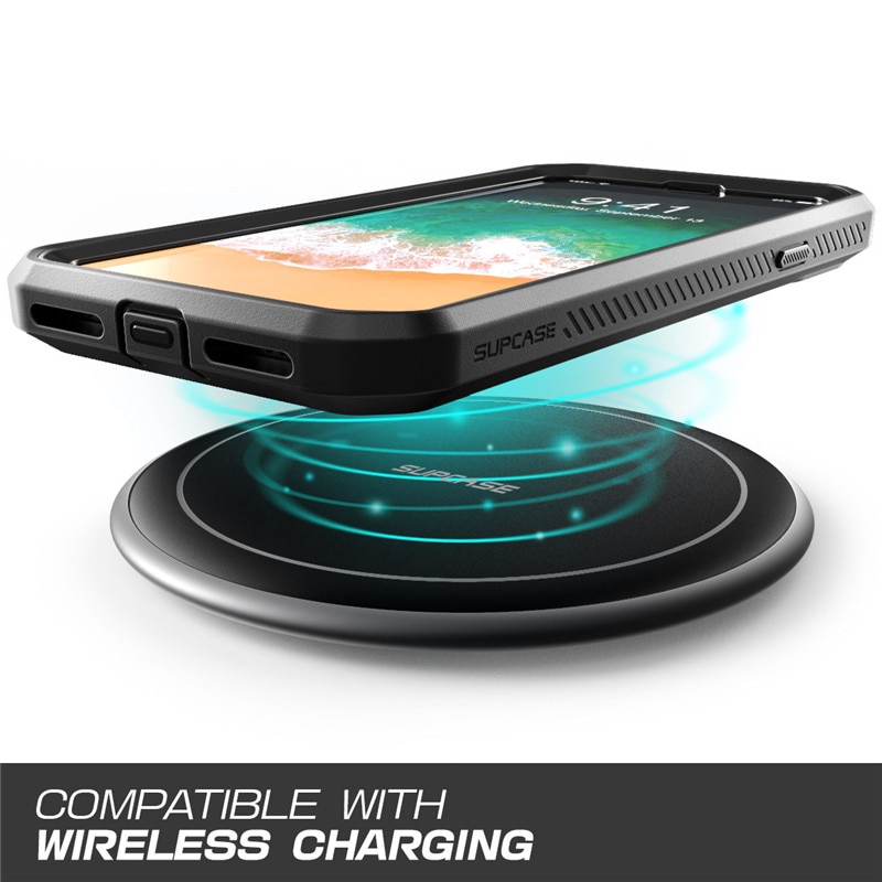 For iphone xs x armbånd supcase lett tilpasset sportsløperarmbånd med innebygd skjermbeskytter for iphone x  xs 5.8 tommer