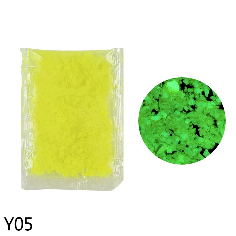 10/30g lysende sandstein fluorescerende grus glød i mørk uteplass hagedekorasjon gjør-det-selv stjerneklar ønsker flaske fisketank ornamenter: 10g / Y05
