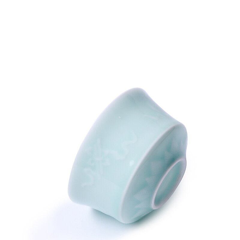 6 pezzi Longquan Celadon Set da tè in ceramica kung-fu accessori ombra verde famiglia Master Mug tazza personale porcellana stoviglie