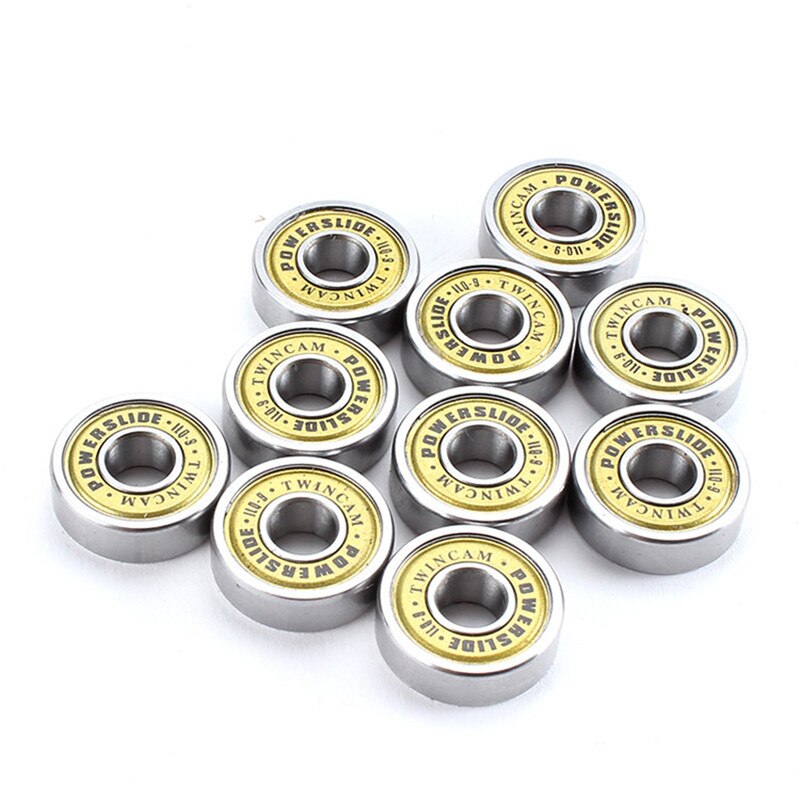Powerslide – roulements à billes 100% d&#39;origine, 16 pièces, patins en ligne ILQ-9, roulement à bille Miniature, couverture dorée EVO, 608
