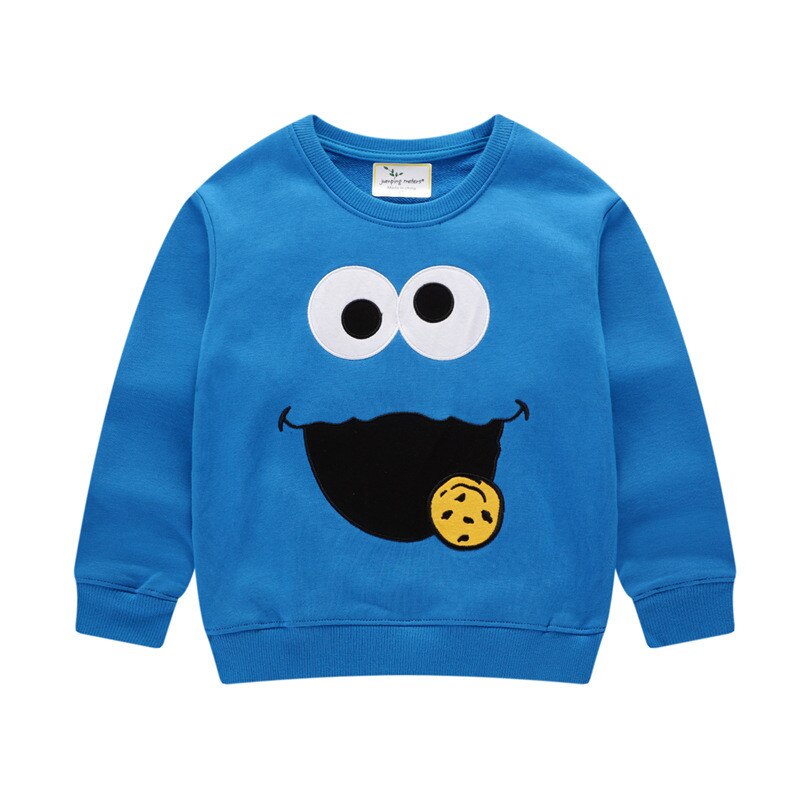 Springen Meter Aankomst Cartoon Sweatshirts Jongens Meisjes Kleding Katoen Winter Herfst Streetwear Mode Stijl Jongens Truien: W3085 blue / 3T