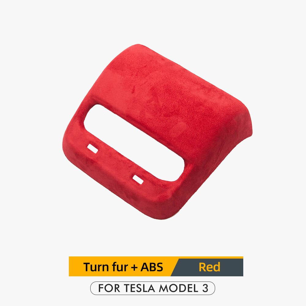 Heenvn ModelY Model3, protección Interior para Tesla Model 3, accesorios, tapa trasera de ventilación de escape de piel para Tesla Y Car Three: Blue