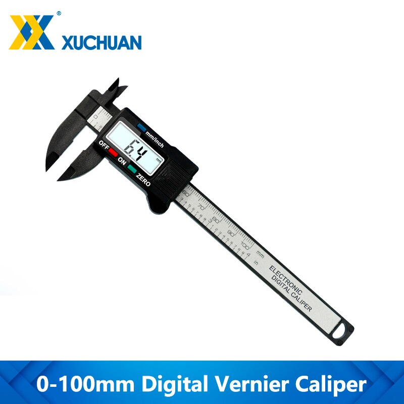 Digitale Schuifmaat Plastic Lcd Elektronische Schuifmaat Gauge Voor Meten Mini Schuifmaat Micrometer