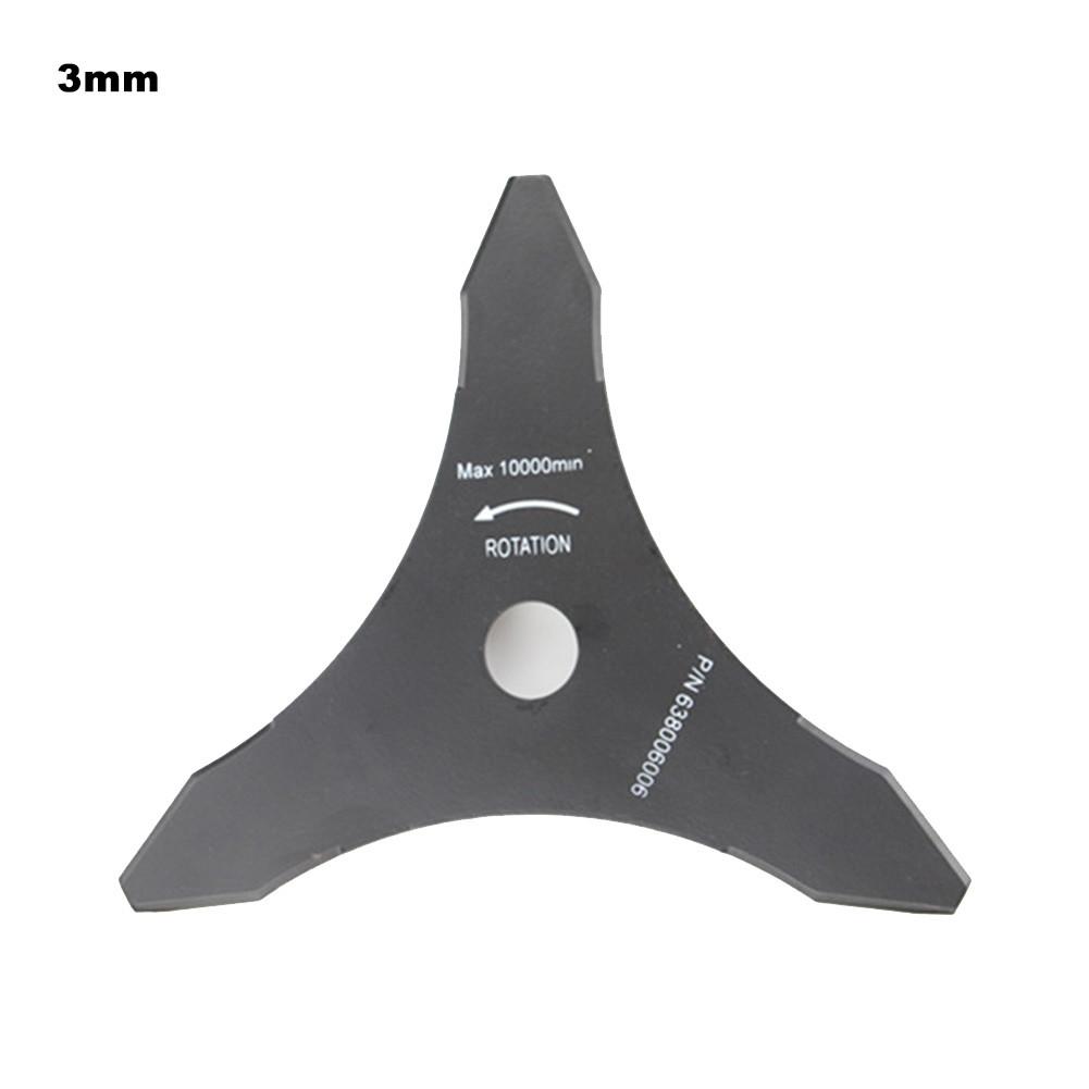 Lawn Mower Brush Cutter Accessories Electric Grass Trimmer Part 3 Tooth Manganese Steel Mowing Garden Tools: 3mm