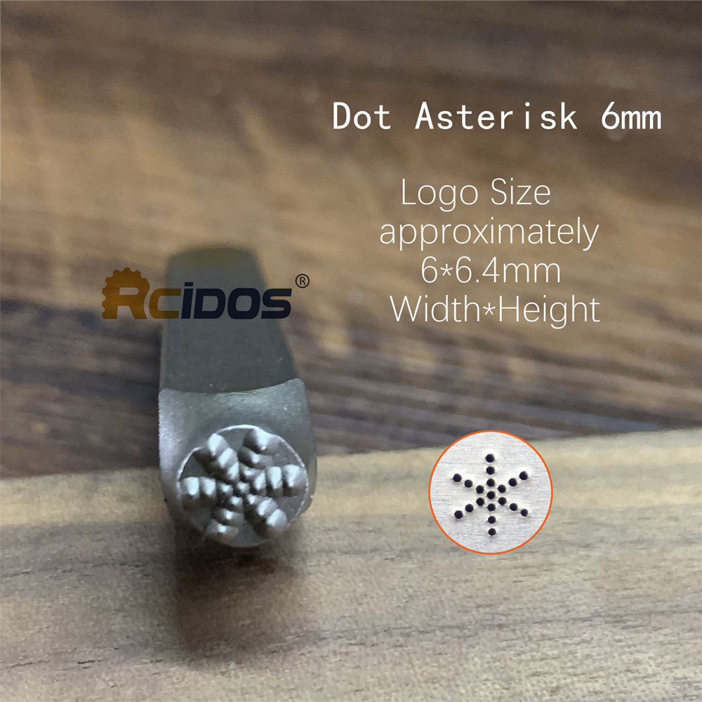 6mm gwiazda funt gwiazda projekt metalowe stemple jubilerskie, RCIDOS kropka DIY bransoletka/symbole biżuterii stalowy znaczek, 1 sztuk cena: śliwka