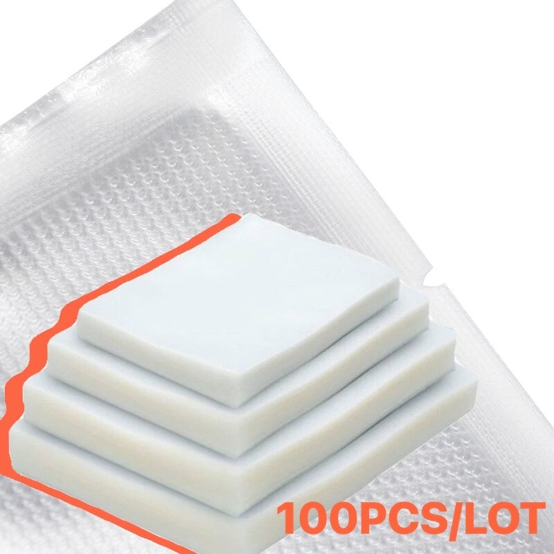 12x20cm-100pcs/lot Texture Cold Storage Vacuum Seal Packaging Machine for Keep Food Fresh Sealing Packer Storage Bags