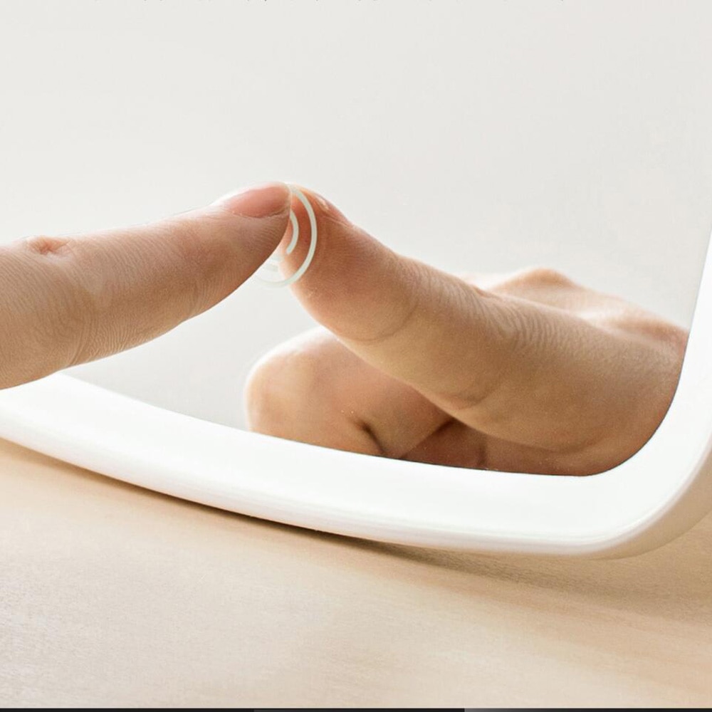 FFFIST 33 LEDs Rechargeable Beauty Makeup Mirror With Lights Adjustable Touch Portable Illuminated Vanity Makeup Light Mirror