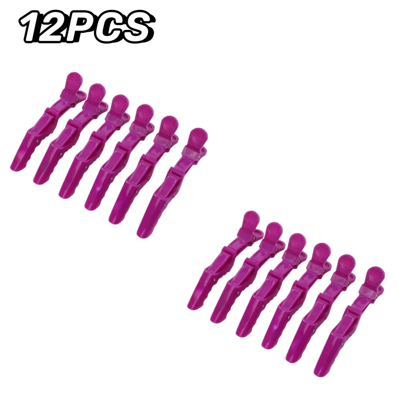 6pcs/Lot Plastic Hair Clip Hairpin Hairdressing Clamps Claw Section Alligator Clips Barber For Styling Salon Accessories: Green