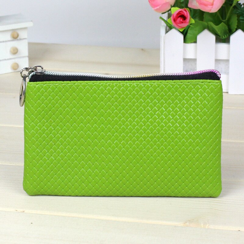Nova carteira da moda em material pu, presentes da moeda zero, carteira de telefone móvel: green