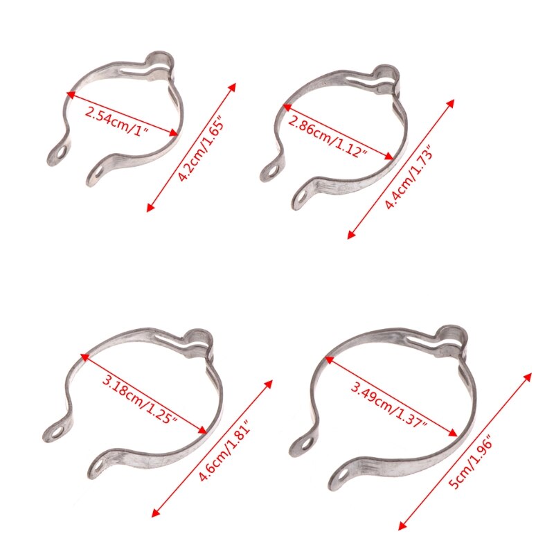 Bicycle Bike Cable Clamp Fix Frame Brake Speed Line Clip Stainless Steel 4 Sizes Y51D