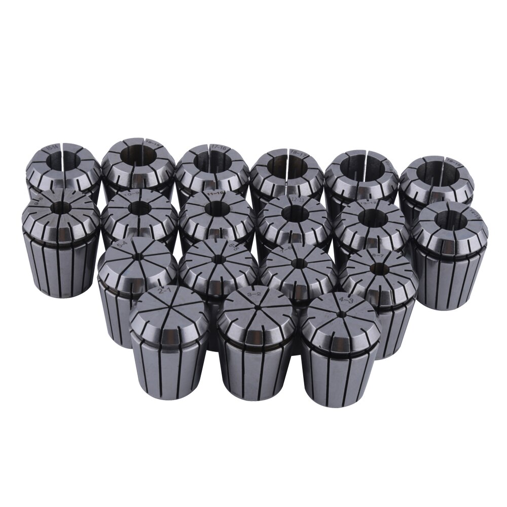 19 pcs 2mm-20mm ER32 Printemps Collet Chuck fixe pour CNC Fraisage Gravure Pince