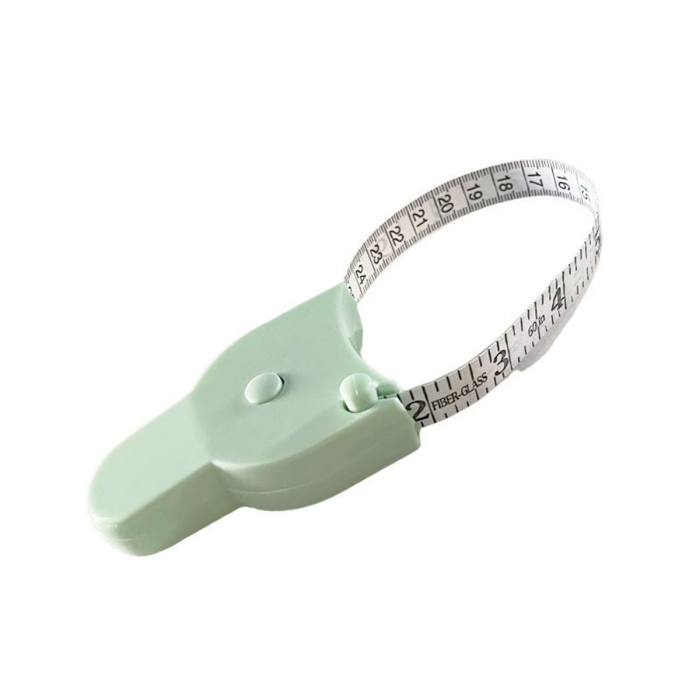 Precisie draagbare taille meetliniaal Telescopisch Y-vormig meetlint Huishoudelijk meetlint met drie omtrek: green