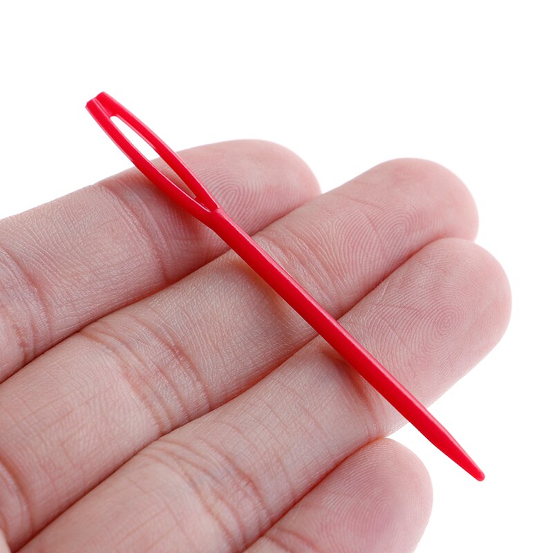 20 pièces 7cm aiguilles à tricoter en plastique Crochet crochets tapisserie laine fil aiguilles enfants bricolage chandail outils de tissage
